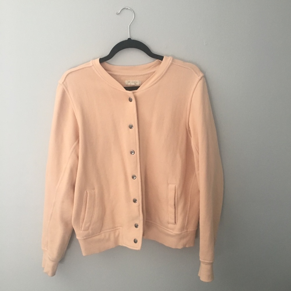 Madewell blush cotton bomber